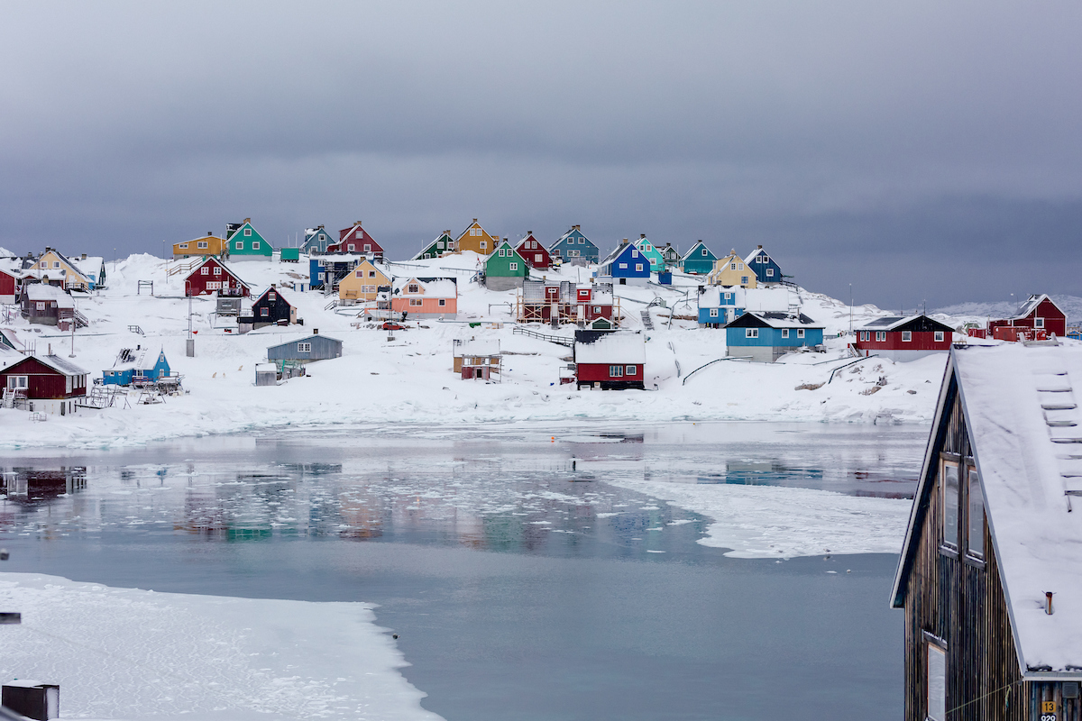 Colourful Houses At Frozen Fjord, Aasiaat. Photo Filip Gielda, Visit Greenland