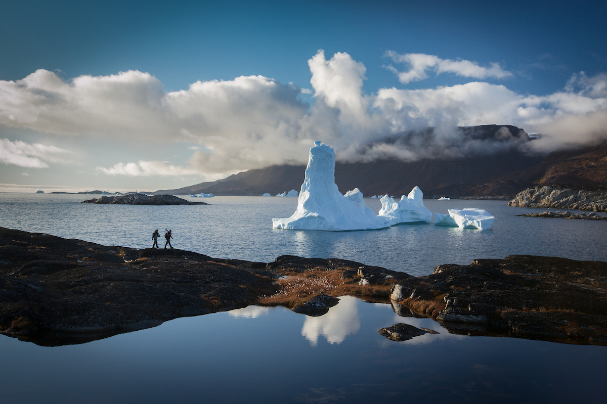 Photographer Hiking Ilulissat Icefjord. Photo Paul Zizka , Visit Greenland