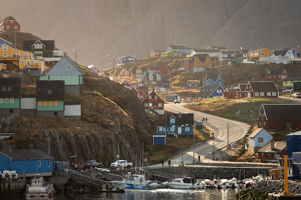 Sunrise In Port Of Sisimiut. Photo Ben Haggar, Visit Greenland