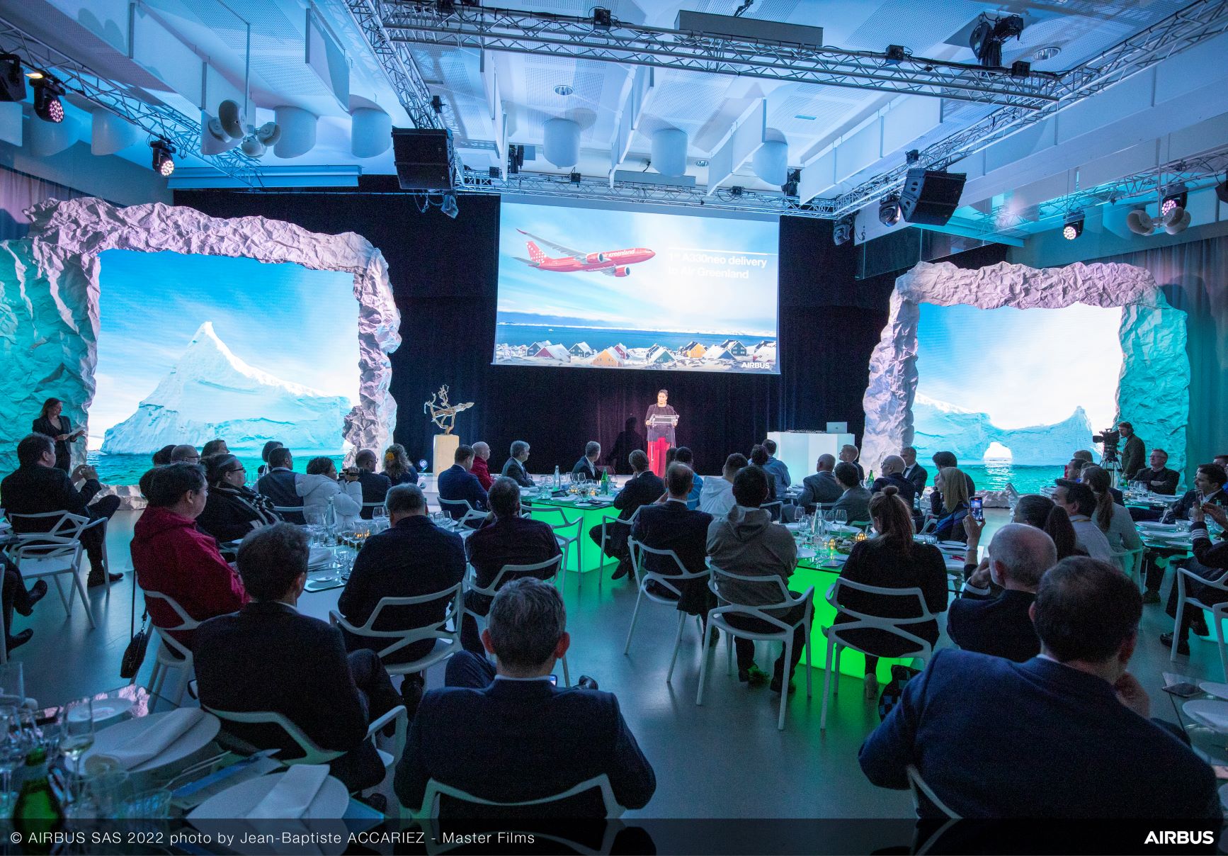 Airbus arrangede et event i Toulouse for at markere overleveringen af Tuukkaq til Air Greenland