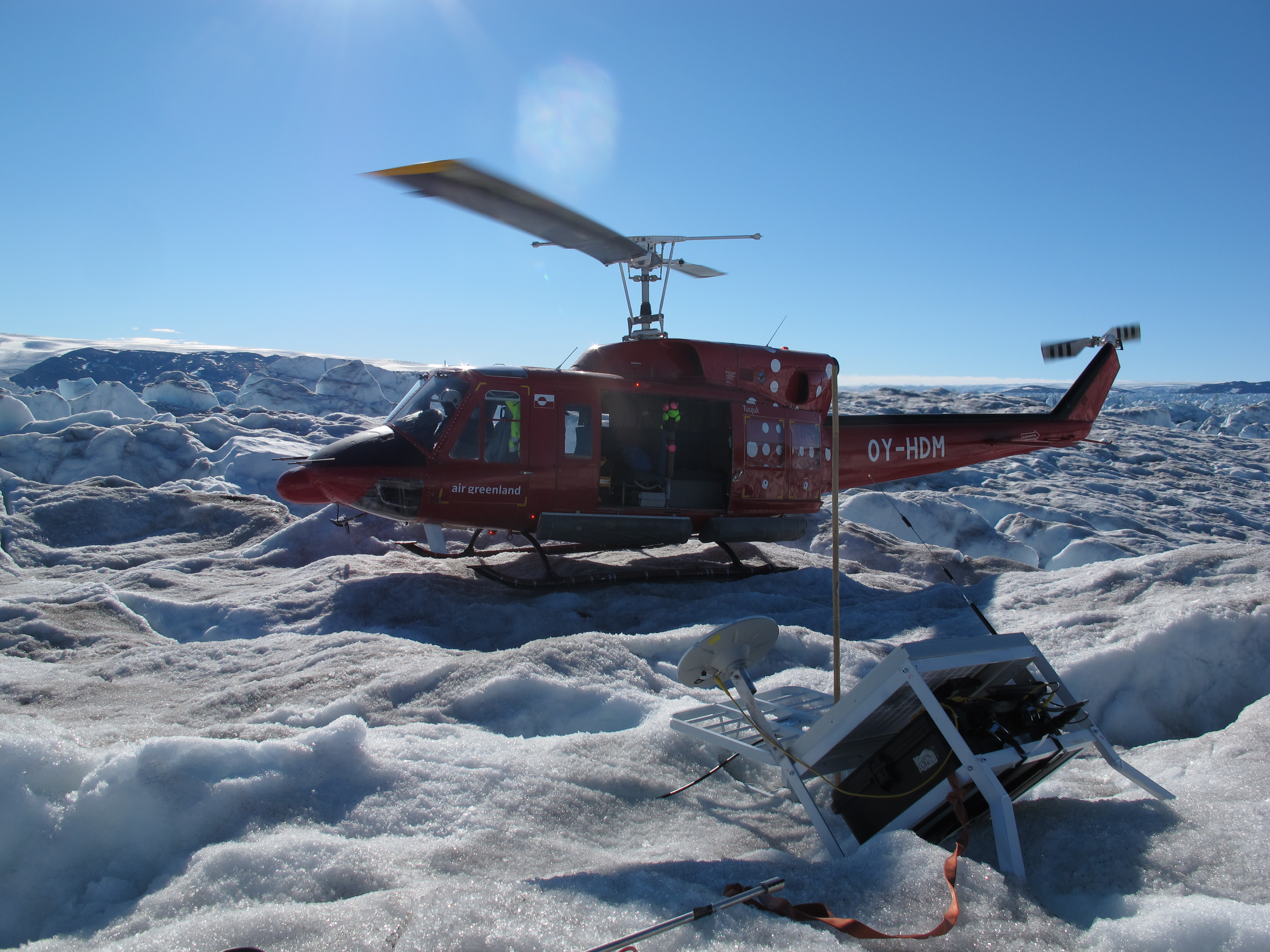 Sommer på indlandsisen, 20 kilometer øst for Kangia, sydøst for Ilulissat isbred i 2021. Foto: Finn Lennert
