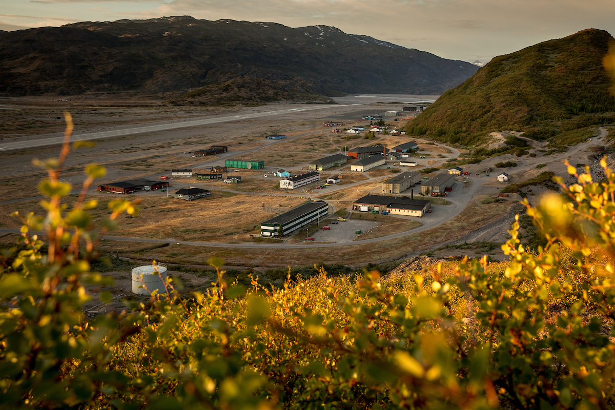Narsarsuaq In South Greenland At Sunset