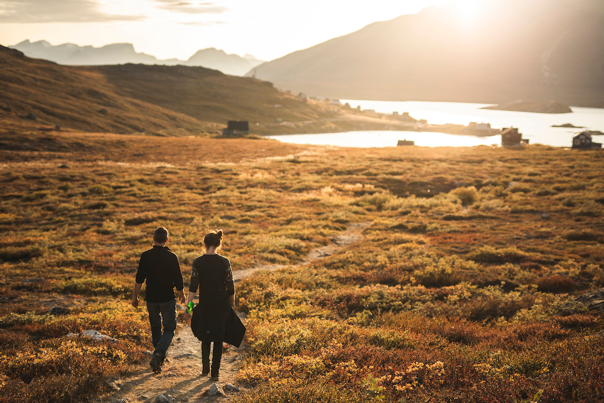 Kapisillit Walk In Sunset. Photo Aningaaq R. Carlsen, Visit Greenland