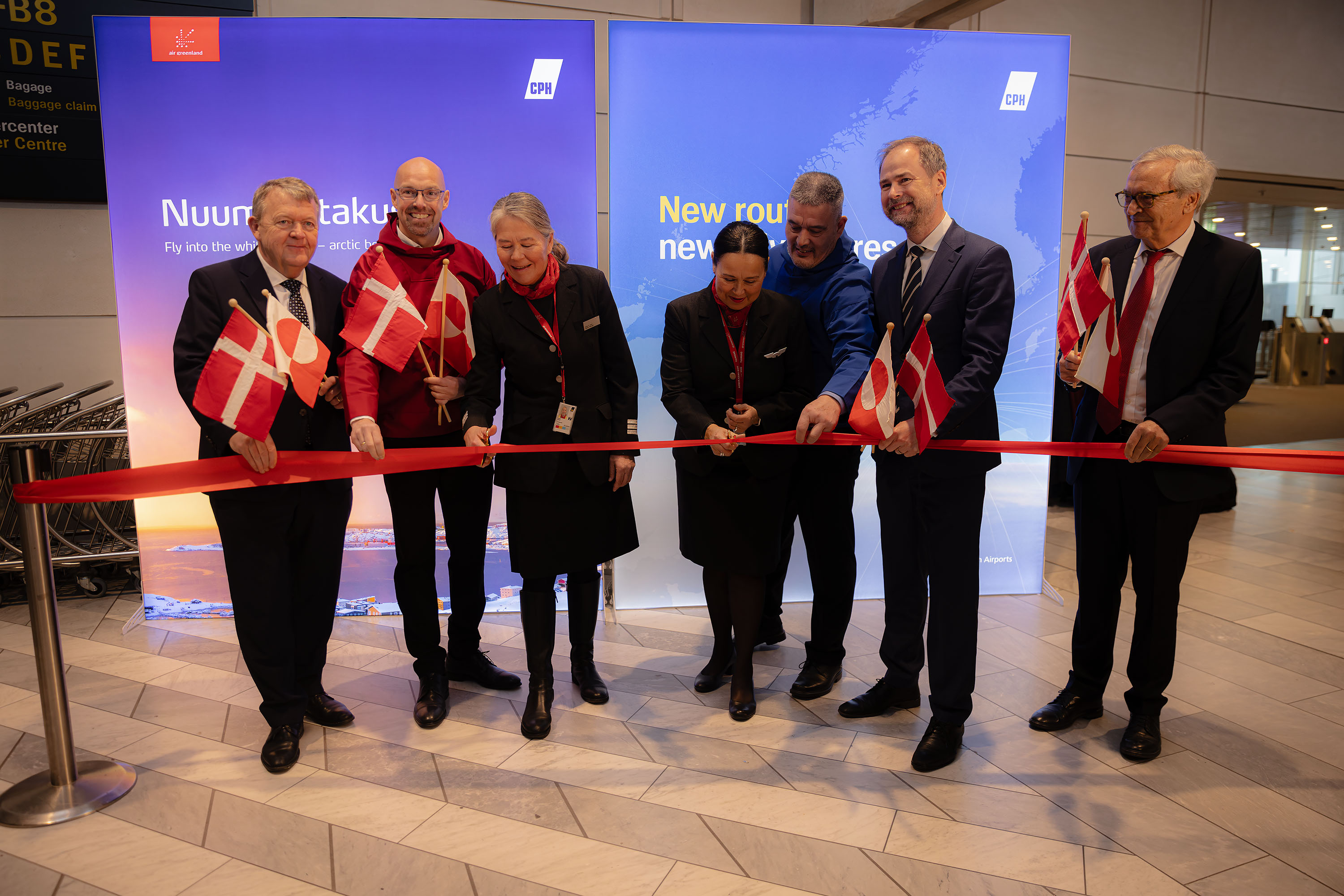 Fra venstre; Lars Løkke Rasmussen, Jacob Nitter Sørensen, Sofie-Kathrine Holm, Siff Hjorth, Kim Kielsen, Nicolai Wammen og Lars Nørby Johansen