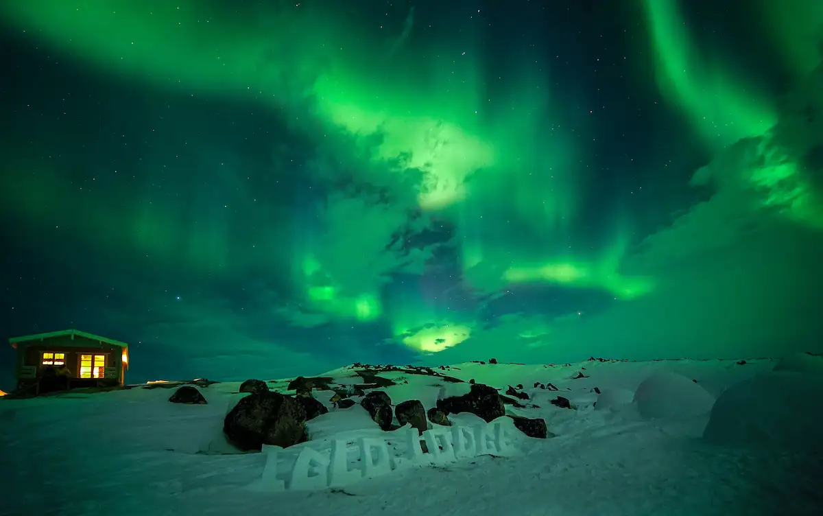 Northern Lights At Ilulissat Igloo Lodge. Photo Erick Lee, Visit Greenland