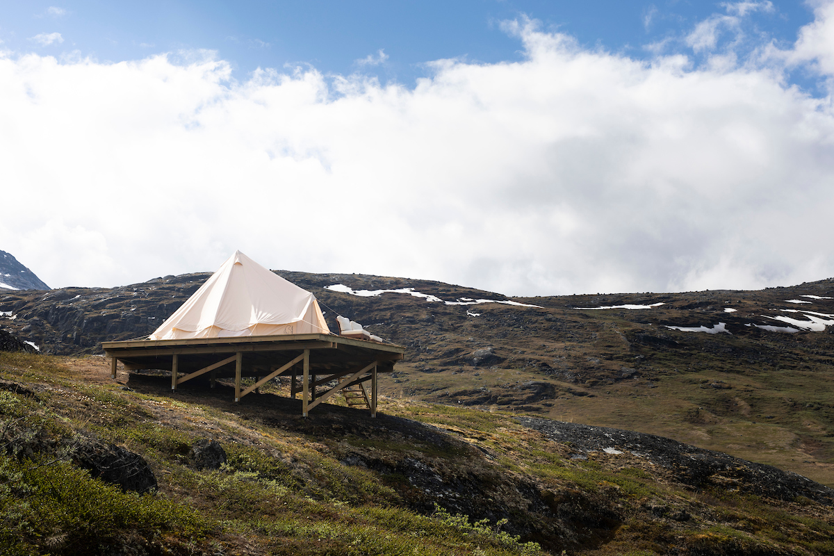 Tent In Sunshine. Photo By Stine Selmer Andersen Visit Greenland