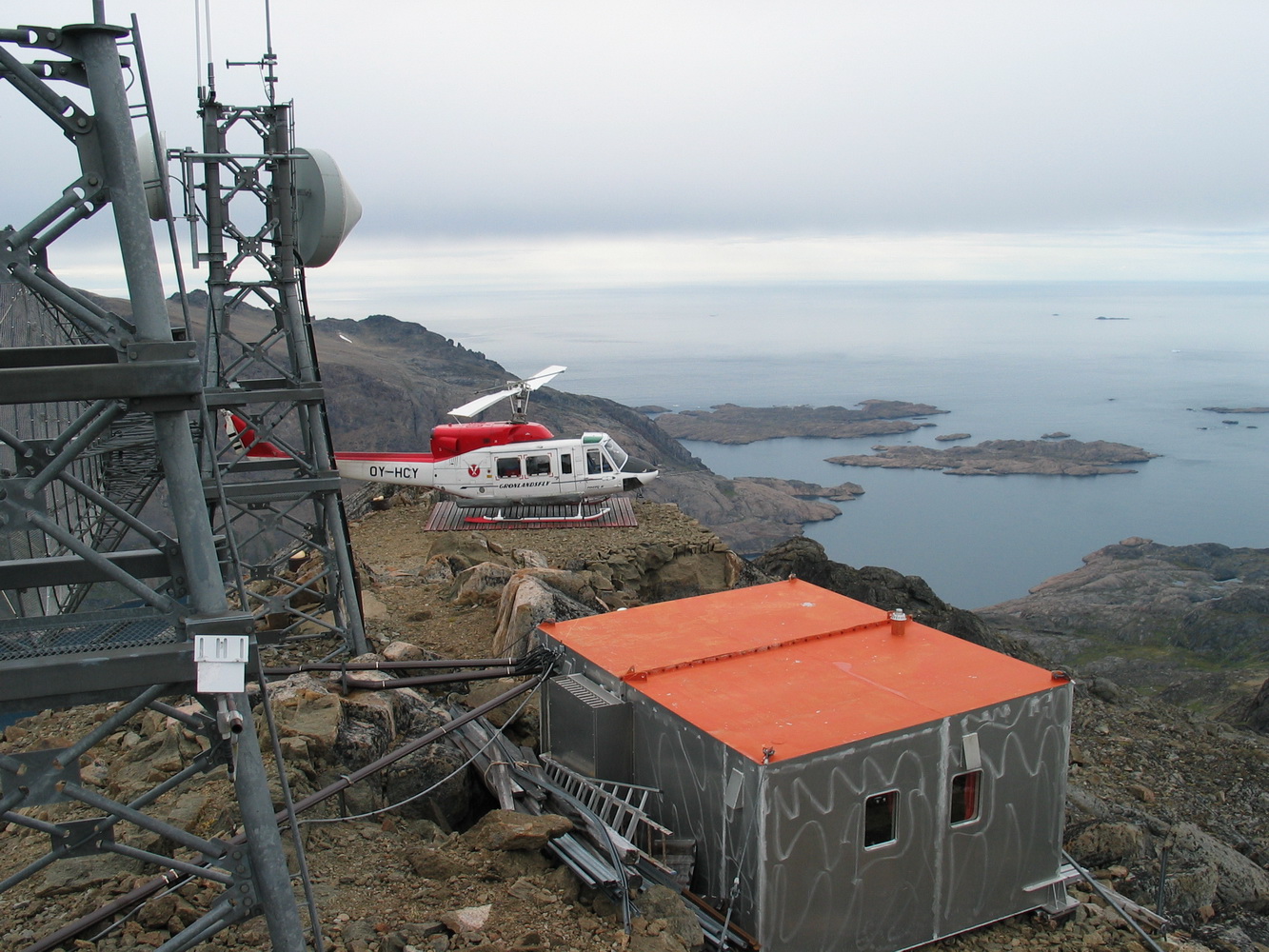 B212 blev især brugt til opbygningen af digitalkæden langs kysten Foto: Arkiv 