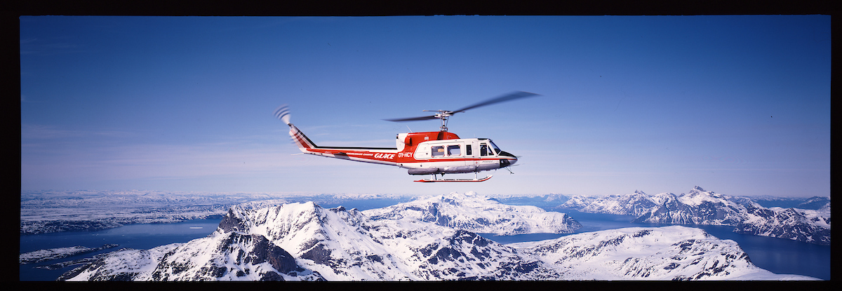 OY-HCY i de gamle farver fra Glace, Greenlandair Charter. Foto: Arkiv