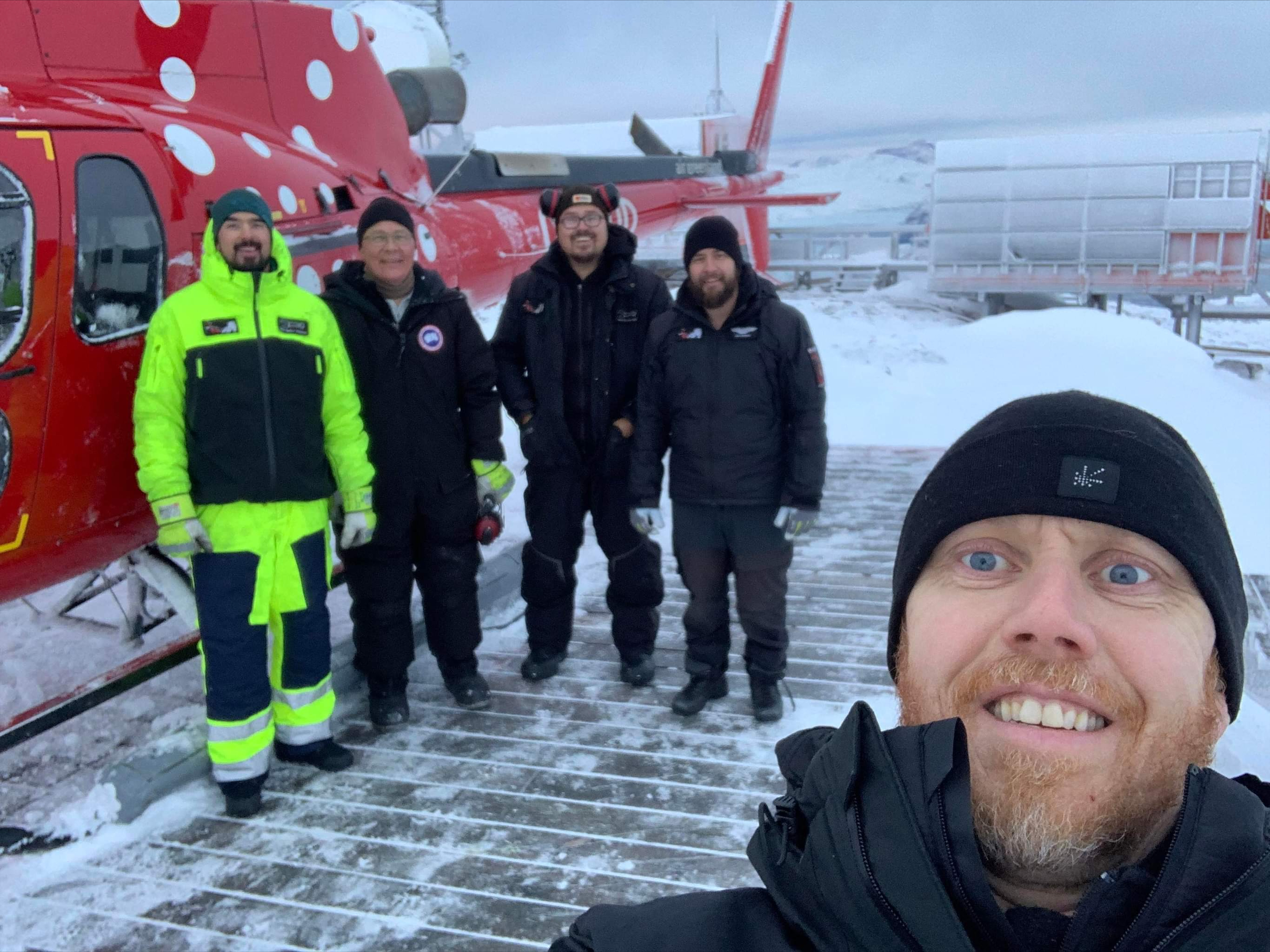 Piloten skal også med på billedet